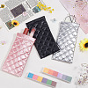 3pcs 3 Colors Rhombus Pattern Rectangle Polyester Eyeglass Pouch AJEW-CP0005-55-4
