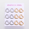 304 Stainless Steel Stud Earrings EJEW-I235-15-4