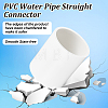 PVC Water Pipe Straight Connectors FIND-WH0148-365B-4