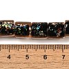 Handmade Dichroic Foil Glass Beads Strands DICH-U001-09C-4