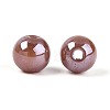 Electroplate Round Glass Beads Strands EGLA-T029-07C-2