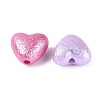 Textured Opaque Acrylic Beads X-OACR-N160-06-2