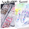 12-grid PET & Aluminum & ABS & Styrene Nail Art Decoration MRMJ-SP0001-31-5
