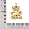 Brass Micro Pave Cubic Zirconia Pendants KK-P300-03G-02-3