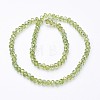Electroplate Glass Faceted Rondelle Beads Strands X-EGLA-D020-6x4mm-34-2