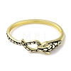 Brass Pave Green Cubic Zirconia Leopard Hinged Bangle for Women BJEW-K246-14G-2