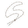 304 Stainless Steel Slider Necklace Makings AJEW-JB01289-01-1