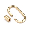Brass Screw Carabiner Lock Charms X-KK-T047-07G-3