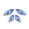 4Pcs 4 Styles Transparent Epoxy Resin Pendants RESI-B032-02A-1
