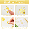 Word Gold Foil Self-adhesive Stickers DIY-WH20001-13H-6