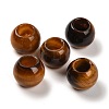 Natural Tiger Eye European Beads G-R488-01J-1