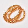 Electroplate Transparent Glass Beads Strands EGLA-A034-T4mm-T11-2