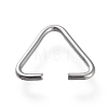 Non-Tarnish 304 Stainless Steel Triangle Rings STAS-K194-28P-1