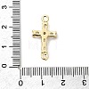 Brass Pave Clear Cubic Zirconia Connector Charms KK-H529-39A-G-3