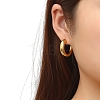 European and American Fashion French Retro Stainless Steel C-Shaped Stud Earrings PW-WGEF803-01-2