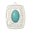 Dyed Synthetic Turquoise Big Pendants STAS-G374-05S-14-1