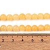Natural Yellow Jade Bead Strands G-K121-02-6mm-6