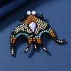 Manta Ray Alloy Rhinestone Brooches PW-WGC7FBE-01-1