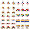 DIY Rainbow Color Pride Jewelry Making Finding Kit DIY-TA0004-73-11