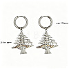 Christmas 304 Stainless Steel Hoop Dangle Earrings for Women WG2F4B5-02-2