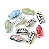 Handmade Porcelain Ceramic Beads PORC-T133-28M-1