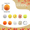 50Pcs 10 Style Thanksgiving Day Theme Acrylic Beads SACR-SC0001-21-2