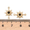 304 Stainless Steel Micro Pave Cubic Zirconia Connector Charm ZIRC-F147-02G-01-3