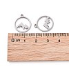 Non-Tarnish 201 Stainless Steel Laser Cut Pendants STAS-S105-T901-1S-4