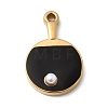 304 Stainless Steel Enamel Pendants STAS-P454-08G-02-1