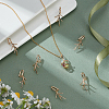 Brass Pendant Bails KK-BC0014-25G-5