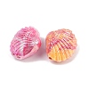 UV Plating Opaque Acrylic Beads X-OACR-A040-02-2