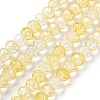 Transparent Crackle Glass Beads Strands CCG-L050-01A-04-1