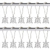 Unicraftale Iron Shower Curtain Rings for Bathroom AJEW-UN0001-36-1