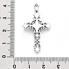 Tibetan Style Alloy Cross Gothic Pendants X-TIBEP-371-AS-LF-3