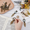 10Pcs Zinc Alloy Bookmark Cabochon Settings FIND-ME0004-26-3