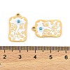 304 Stainless Steel Enamel Pendants STAS-H251-03A-03-3