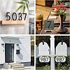 Zinc Alloy House Number FIND-WH0064-99-7-6