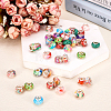  60Pcs 15 Colors Transparent Resin European Rondelle Beads RPDL-TA0001-05-12