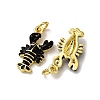 Brass Micro Pave Cubic Zirconia Pendants KK-F911-19G-01-2