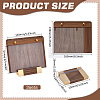 Walnut Wood & Acrylic A6 Table Sign Holder AJEW-WH0696-757-2