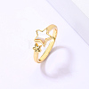 Natural Shell Open Cuff Ring YD7798-1-1-1