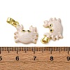 Brass Micro Pave Cubic Zirconia Pendants KK-F911-18G-02-3