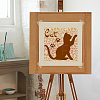 4Pcs 4 Styles PET Hollow Out Drawing Painting Stencils DIY-WH0411-024-4