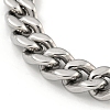 Non-Tarnish 201 Stainless Steel Cuban Link Chain Bracelets for Women and Men BJEW-F473-01P-03-2