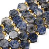 Natural Blue Spot Jasper Beads Strands G-F833-B16-01-2