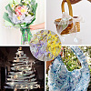 3 Rolls 3 Colors Fishtail Yarn Iridescent Ribbon for Bowknot Making OCOR-TA0004-11B-8