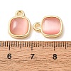 Alloy & Glass Pendants AL-CBA7256-08G-3