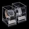 2Pcs Plastic Single Watch Display Cases CON-PH0003-56-6