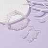 Natural Quartz Crystal Chips Beaded Jewelry Set SJEW-JS01232-05-2