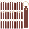 30Pcs Rectangle PU Leather Keychains HJEW-PH0002-11-1